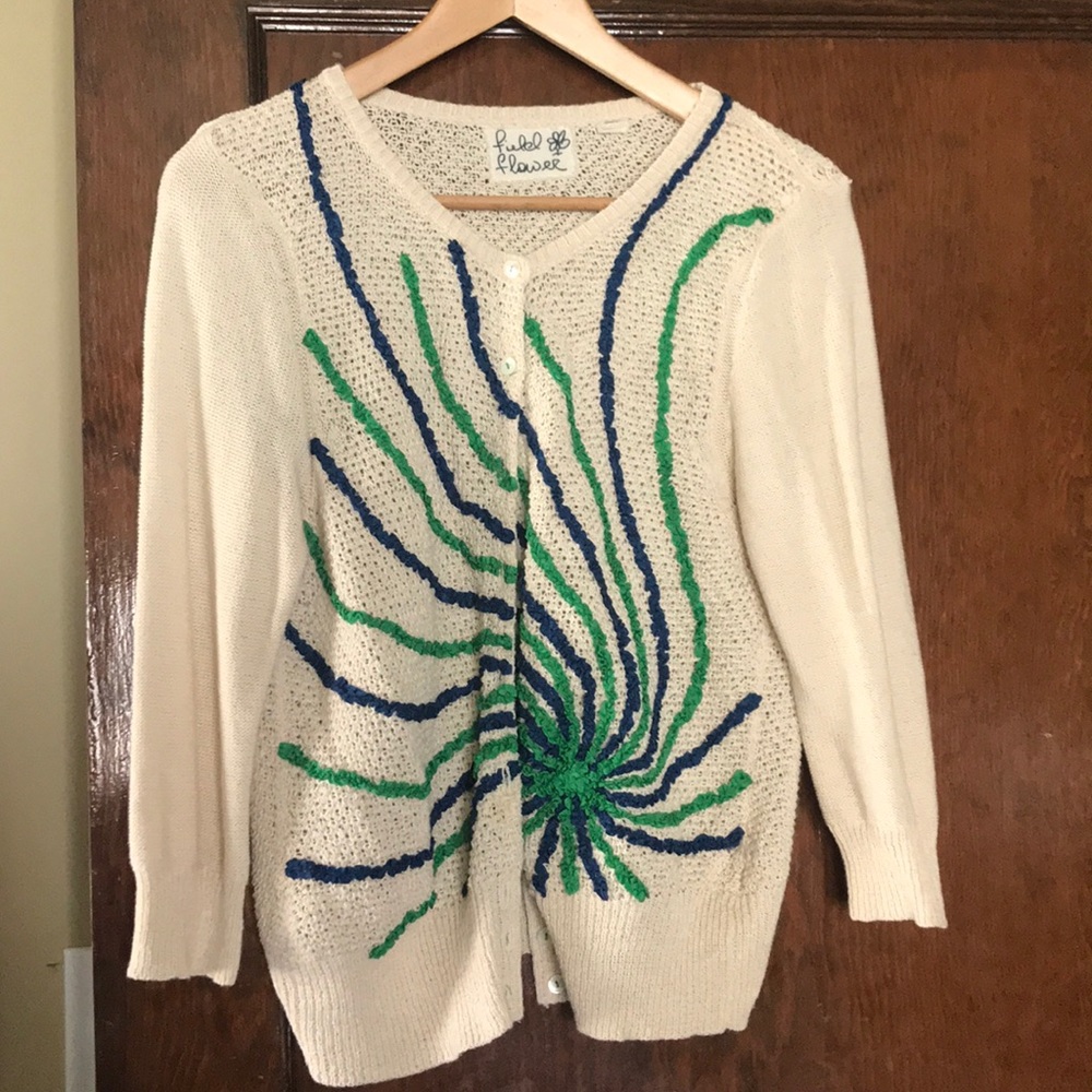 Anthropologie Field and Flower Cardigan